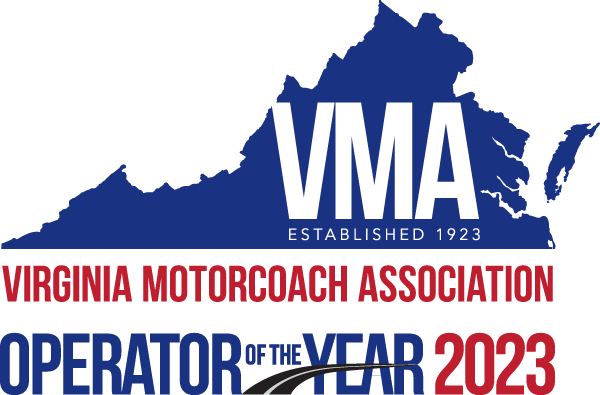 Virginia Motorcoach Association 2023 Operator of the Year award logo